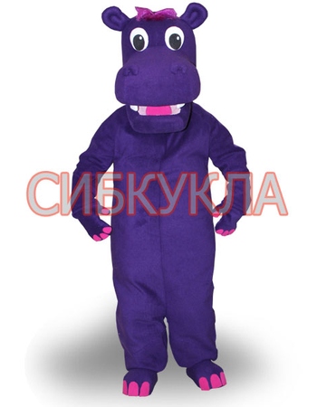 Купить Ростовая кукла Бегемот фиолетовый