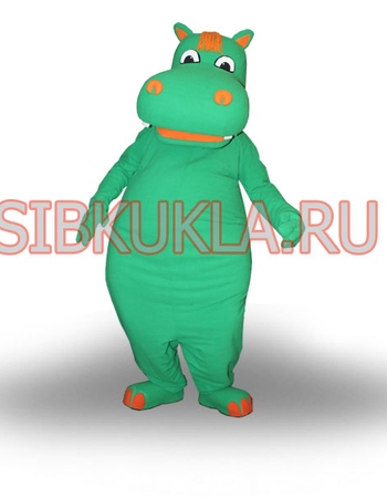 Купить Ростовая кукла Бегемот зеленый