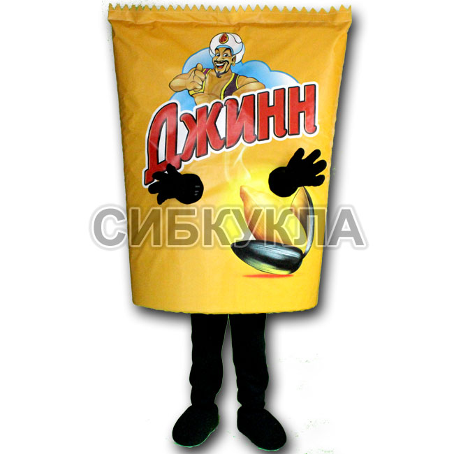 Купить ростовую куклу пачка семечек Джин с доставкой.
