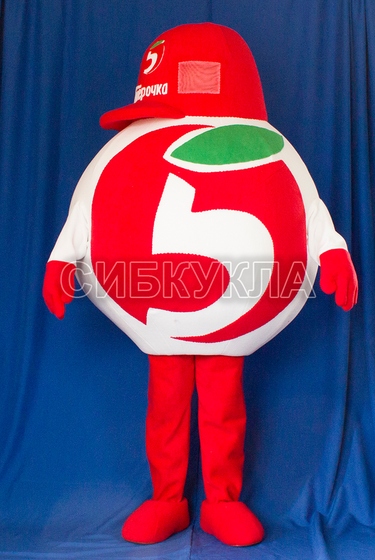 Ростовая кукла Пятерочка колобок по цене 63781,85руб.