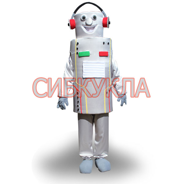 Купить ростовую куклу Робот серебряный с доставкой.