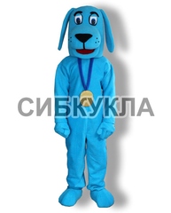 Ростовая кукла собака голубая