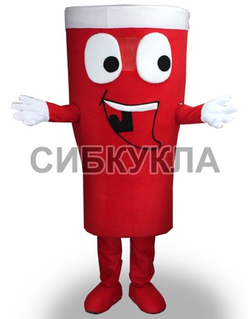 Купить ростовую куклу Стакан красный с доставкой.