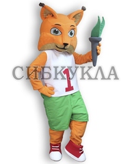 Ростовая кукла Рысь с факелом