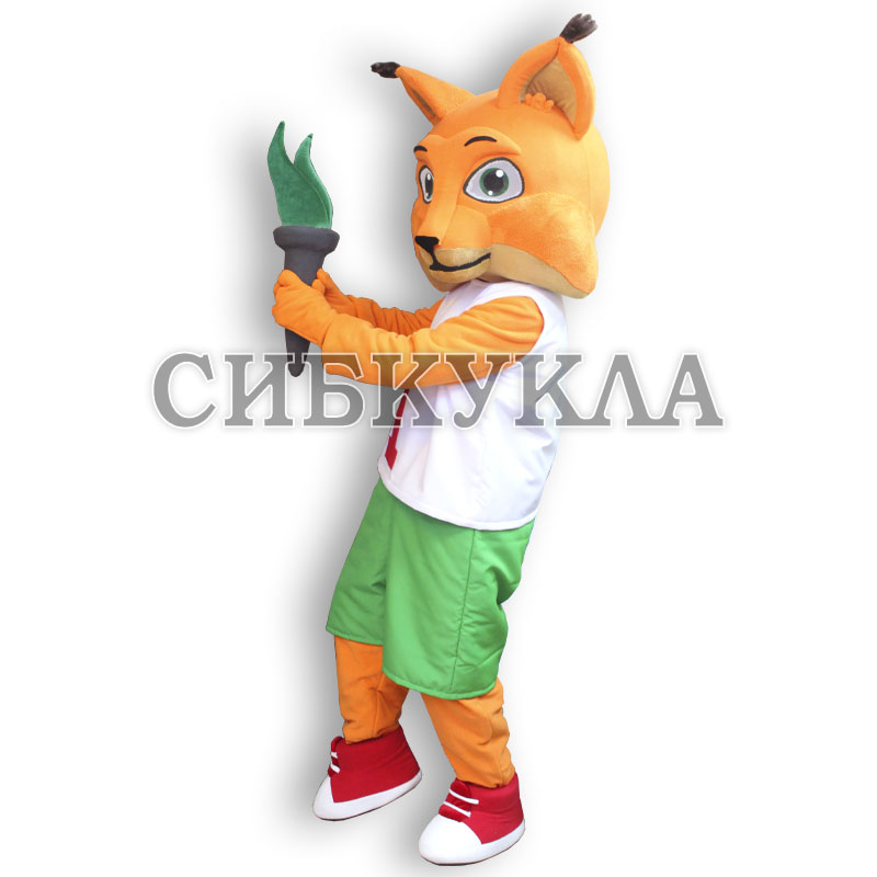 Ростовая кукла Рысь с факелом