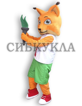 Ростовая кукла Рысь с факелом