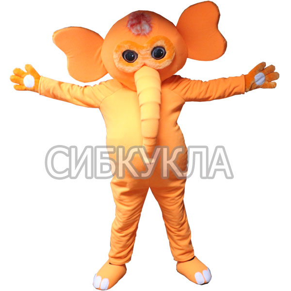 Ростовая кукла Слон оранжевый