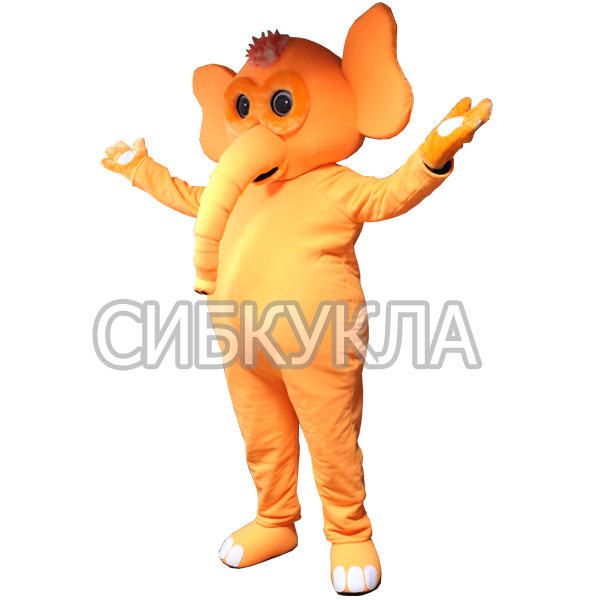 Ростовая кукла Слон оранжевый