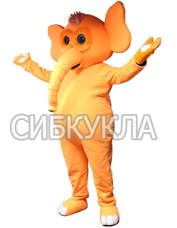 Ростовая кукла Слон оранжевый