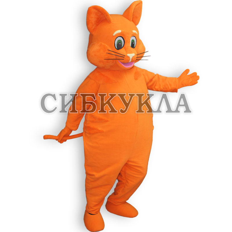 Купить ростовую куклу котик оранжевый