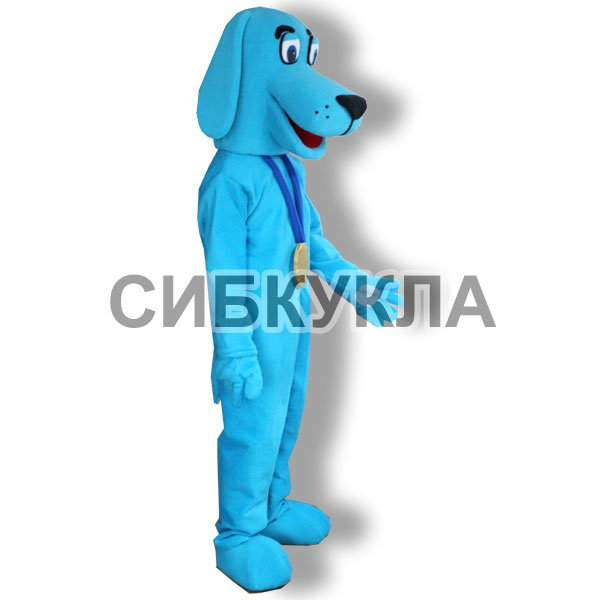 Ростовая кукла собака голубая