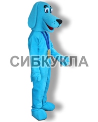 Ростовая кукла собака голубая
