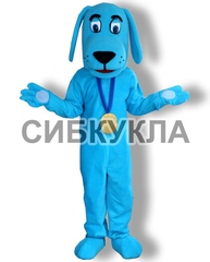 Ростовая кукла собака голубая
