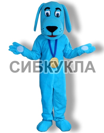 Ростовая кукла собака голубая