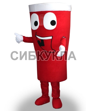 Ростовая кукла Стакан красный