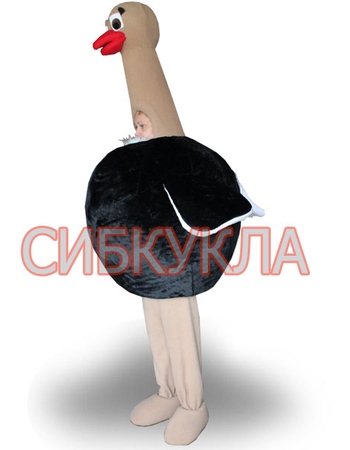 Ростовая кукла Страус черный