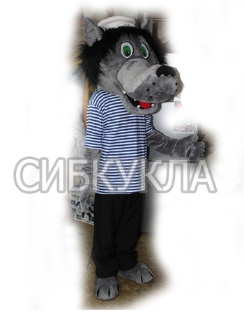 Ростовая кукла Волк в тельняшке