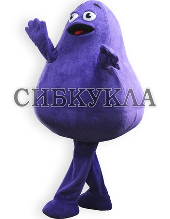 Ростовая кукла Grimace – харизматичный талисман McDonald's для ярких мероприятий по сортировке Туловище с головой