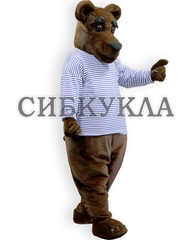 Ростовая кукла медведь в тельняшке