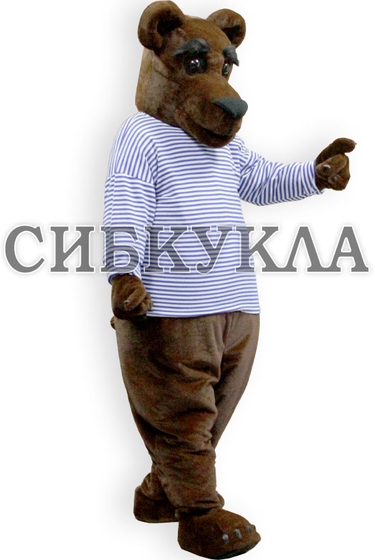 Ростовая кукла медведь в тельняшке по цене 55600,00руб.