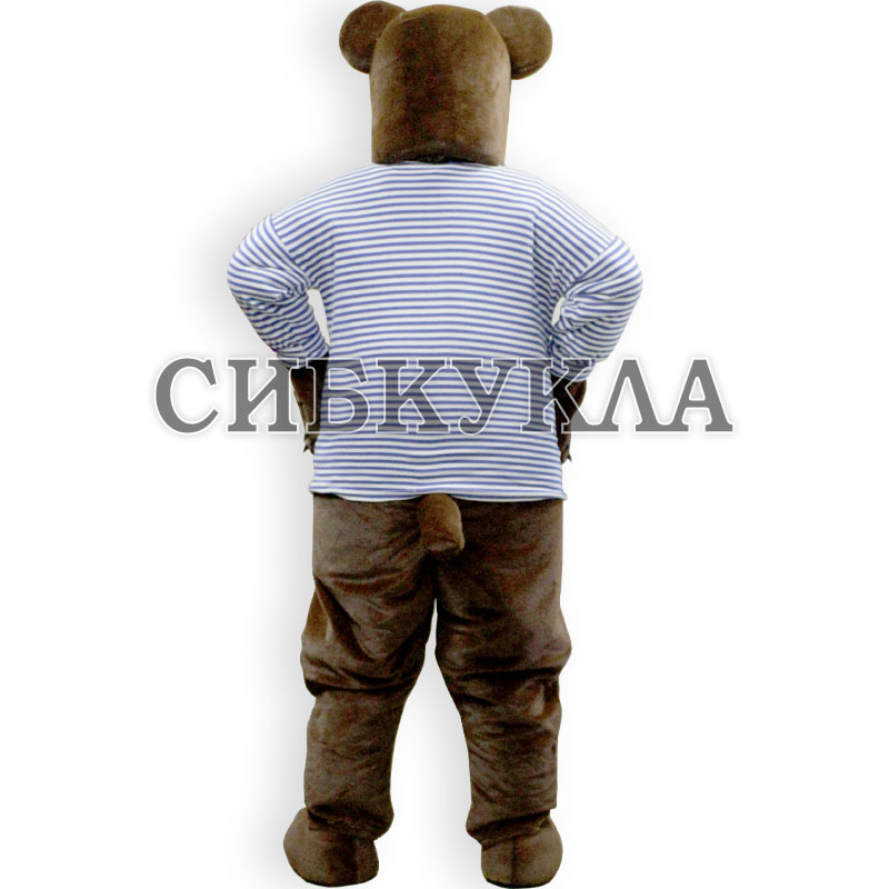 Ростовая кукла медведь в тельняшке